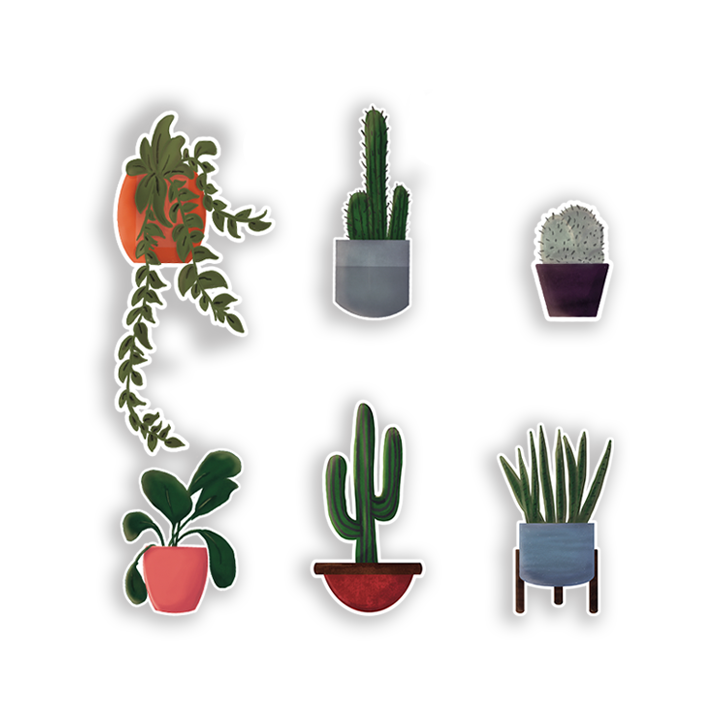 Plant Stickers Die Cut Sticker