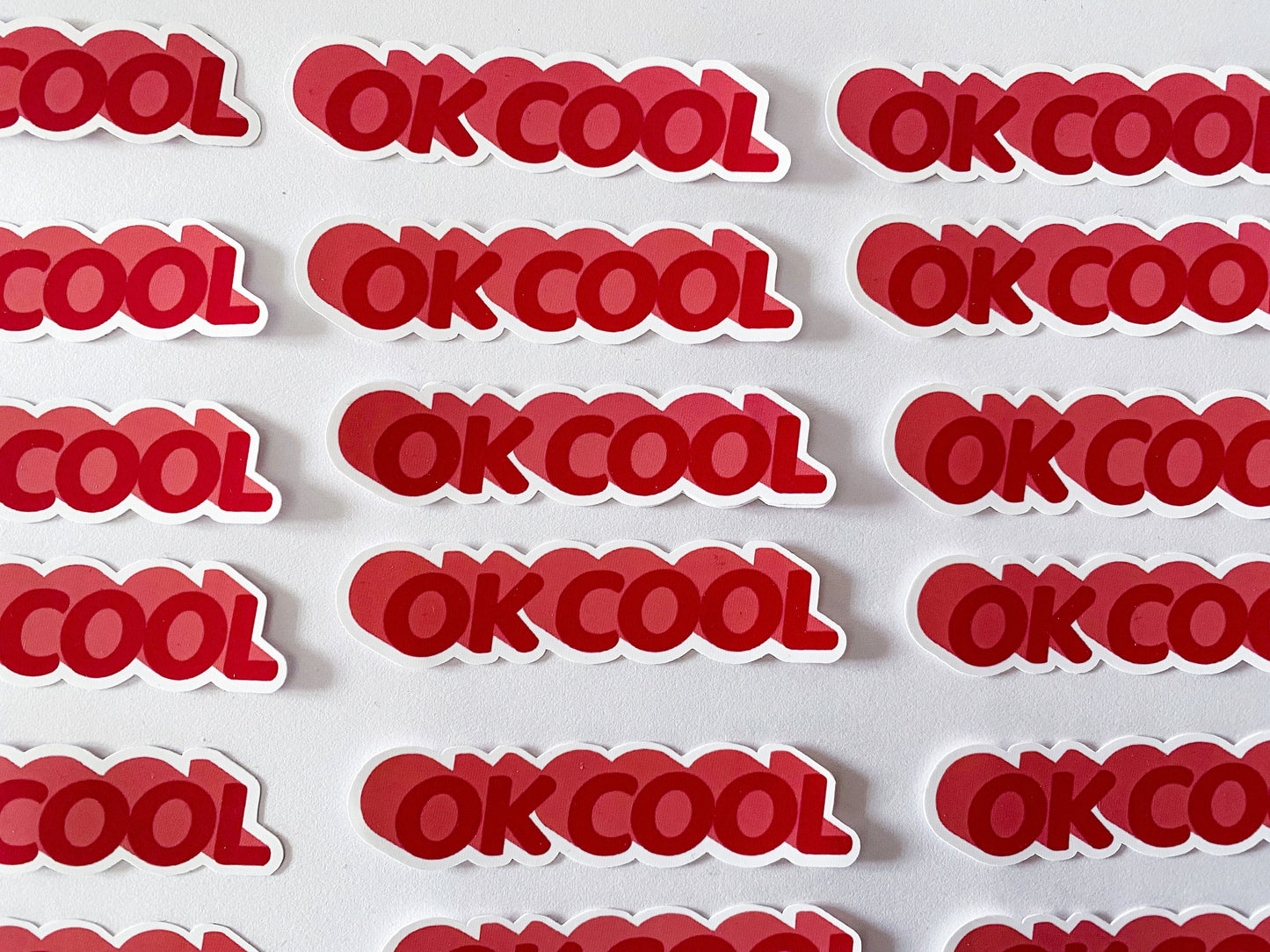 OK Cool Die Cut Sticker