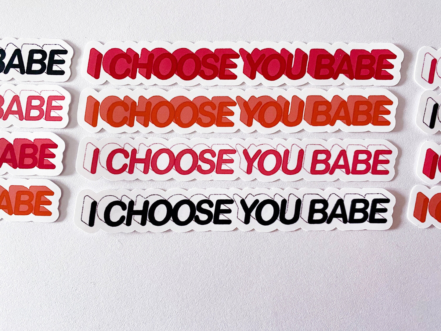 I Choose You Babe Die Cut Sticker