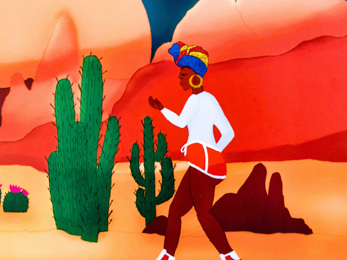 Desert Skating Art print
