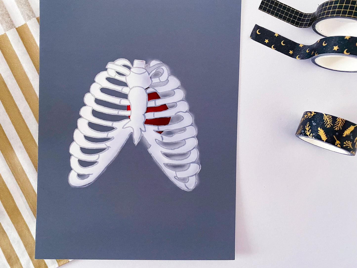 Lungs & Rib Cage Art Print