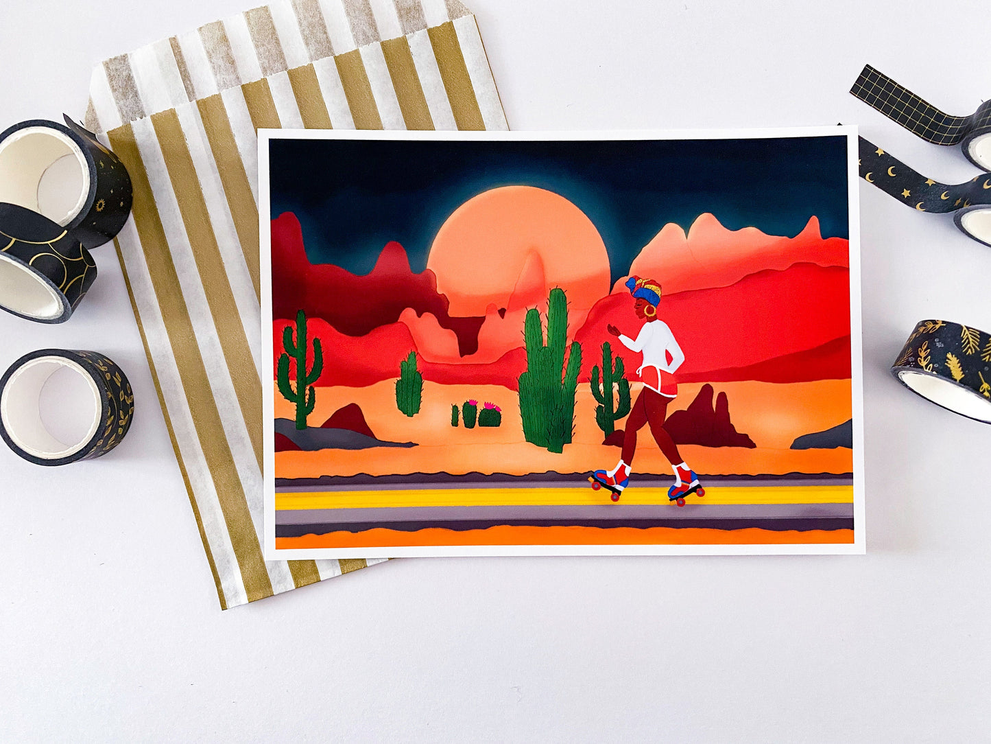 Desert Skating Art print