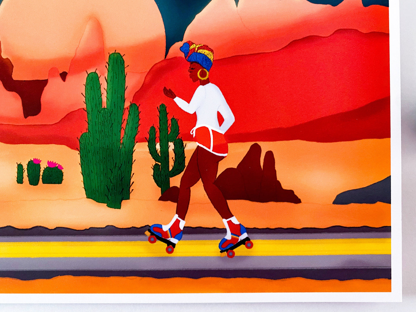 Desert Skating Art print