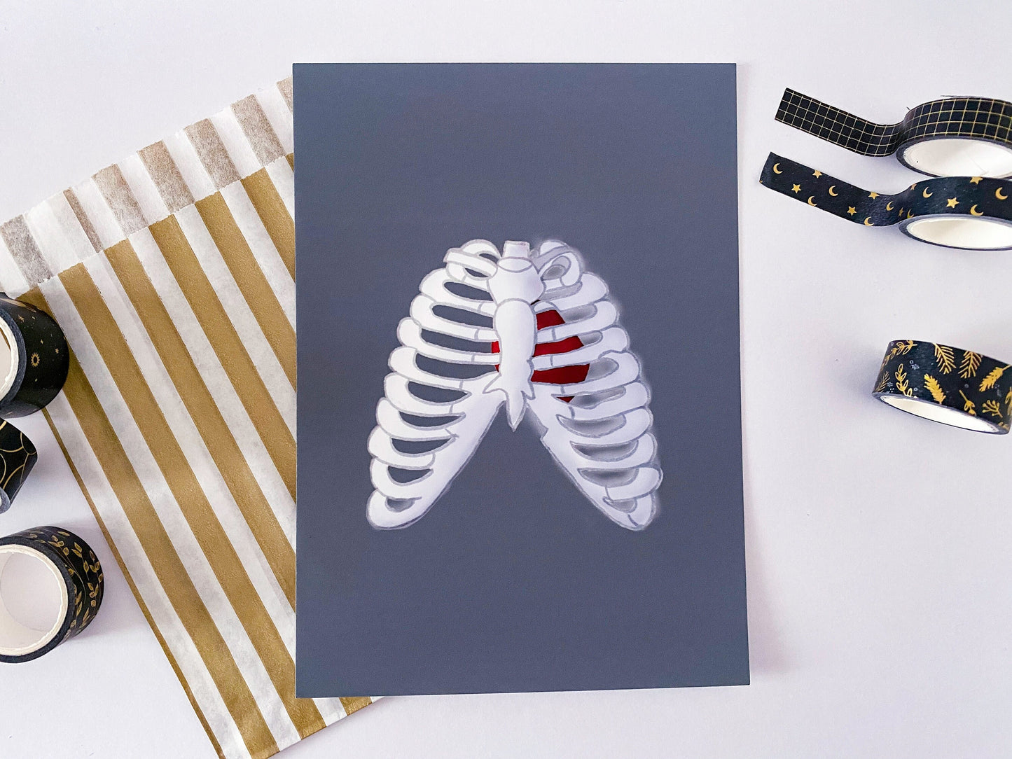 Lungs & Rib Cage Art Print