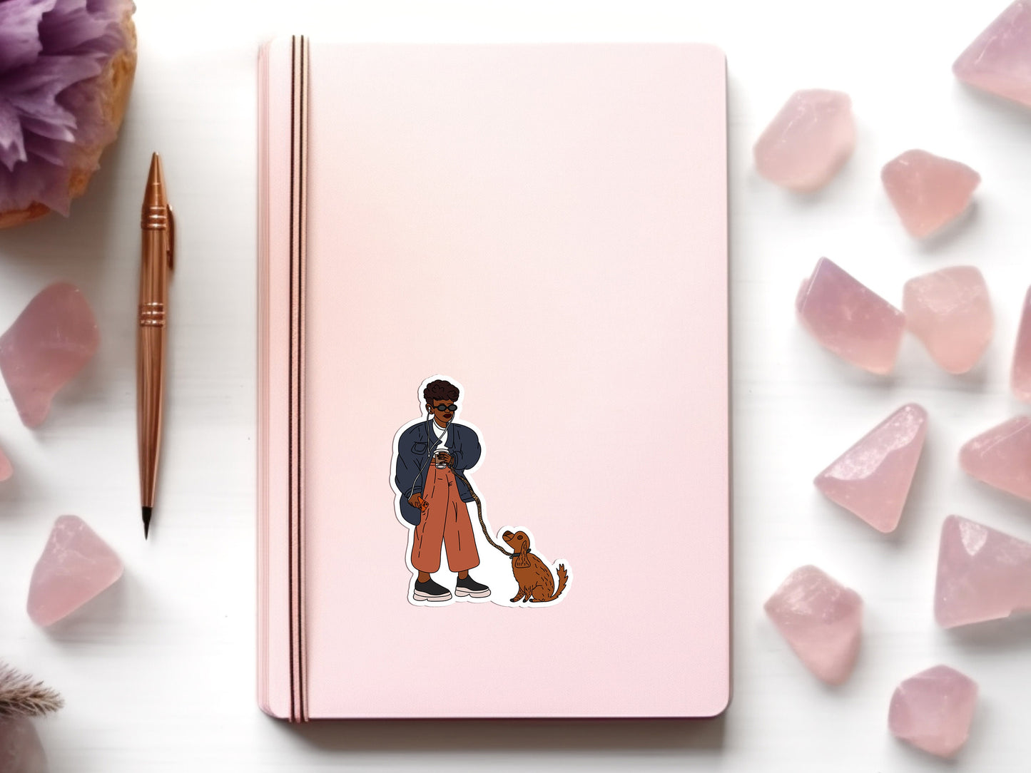 Walk the Dog Die Cut Sticker