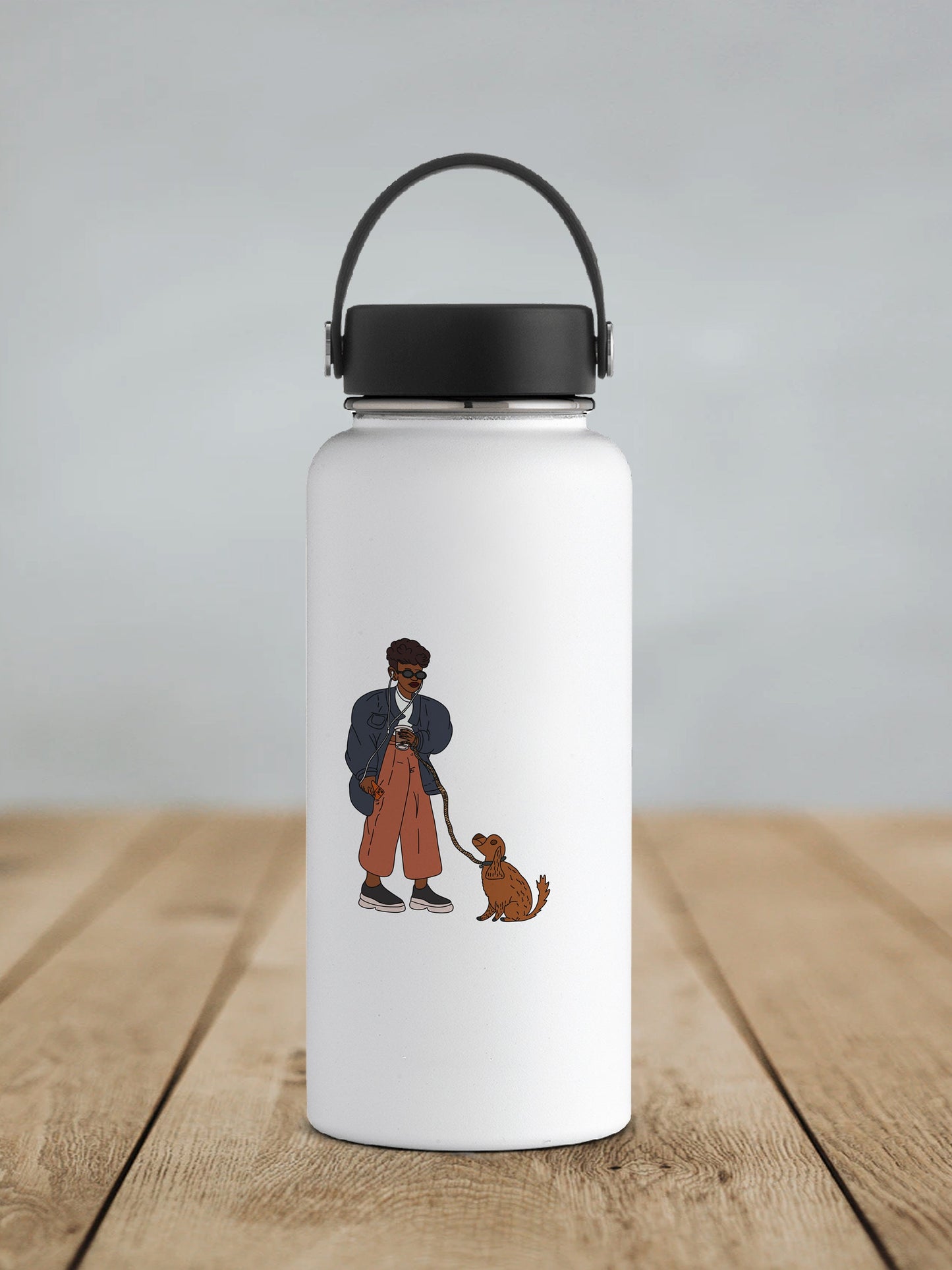 Walk the Dog Die Cut Sticker