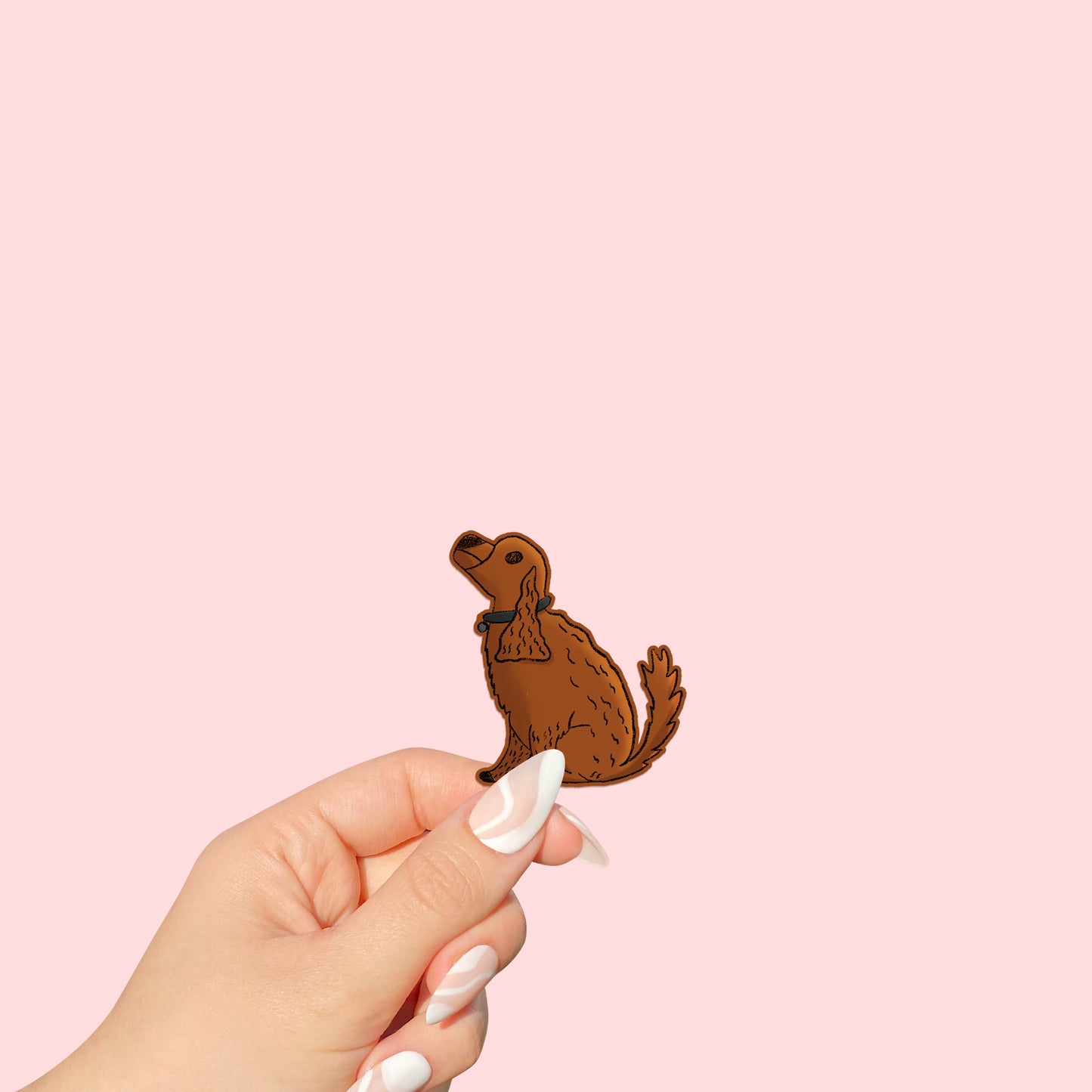 Cute Dog Die Cut Sticker