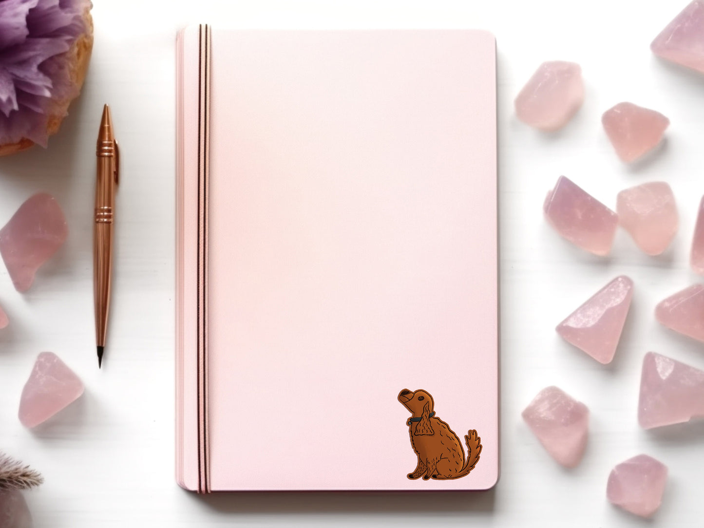 Cute Dog Die Cut Sticker