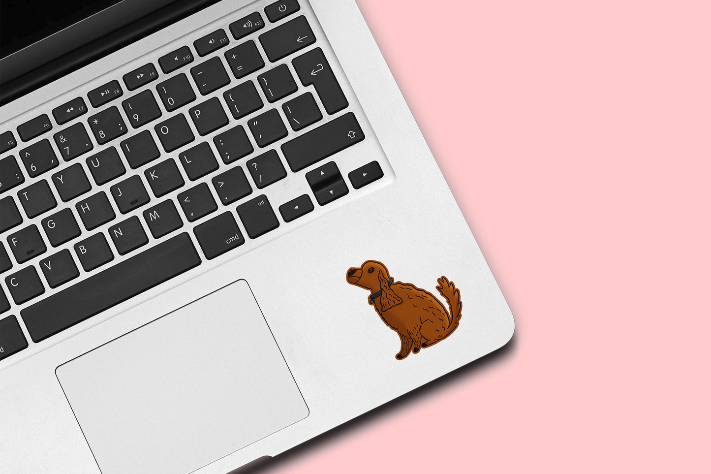 Cute Dog Die Cut Sticker