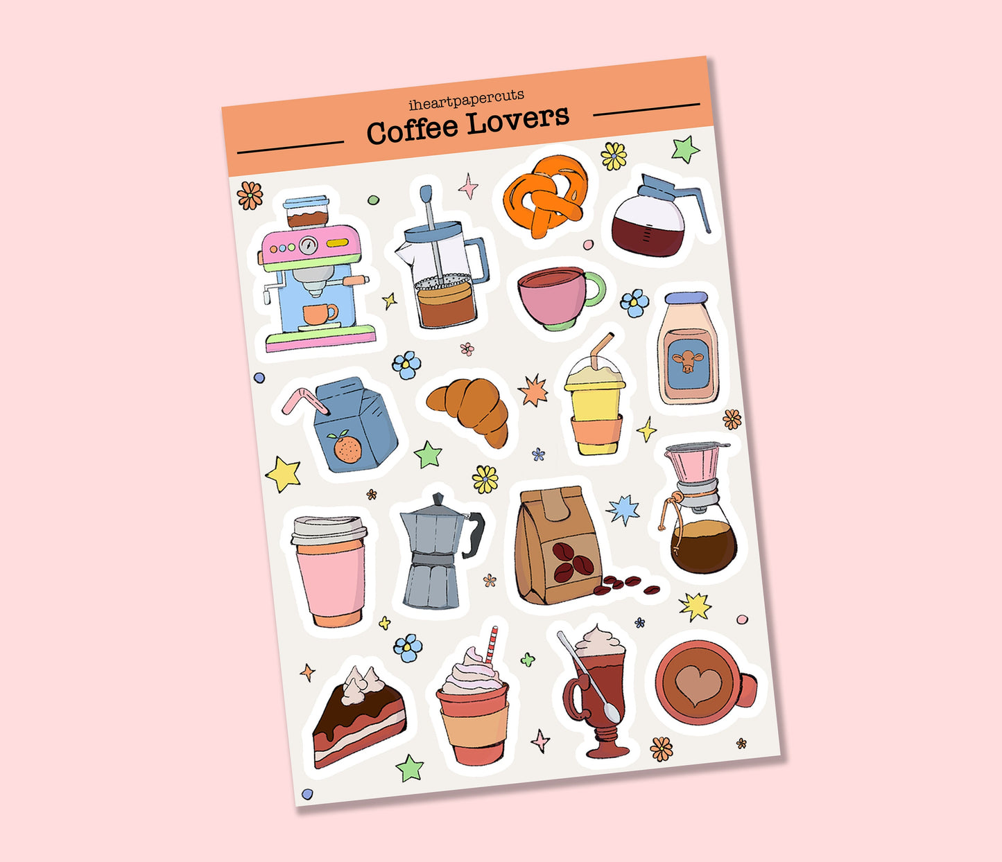Coffee Lovers Sticker Sheet