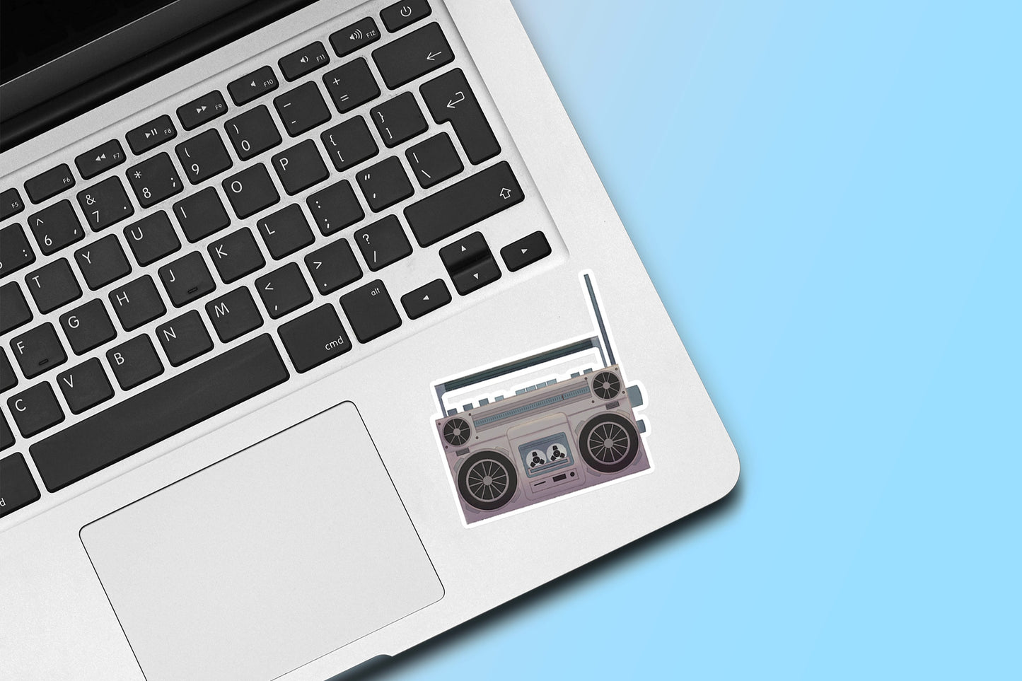Boom Box Die Cut Sticker