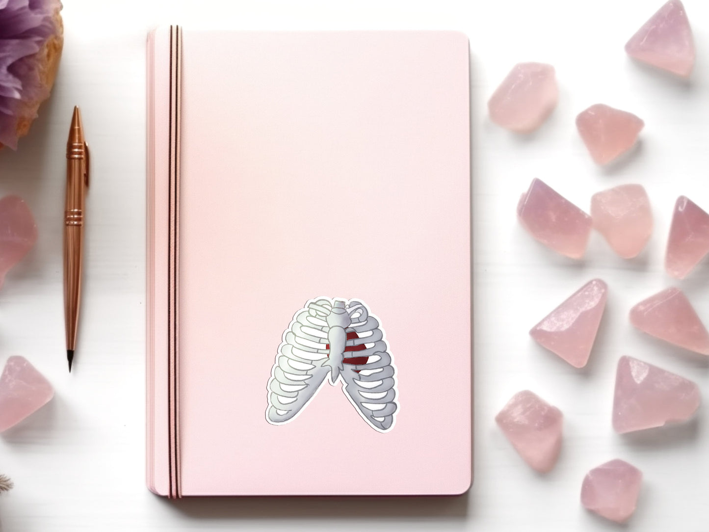 Lungs & Rib Cage Die Cut Sticker