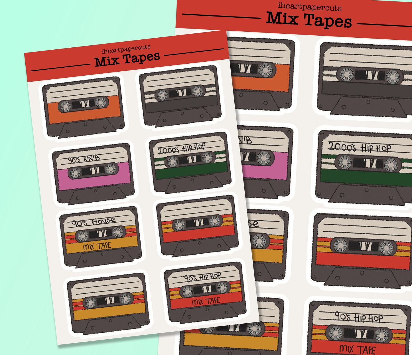 Mix Tapes Sticker Sheet