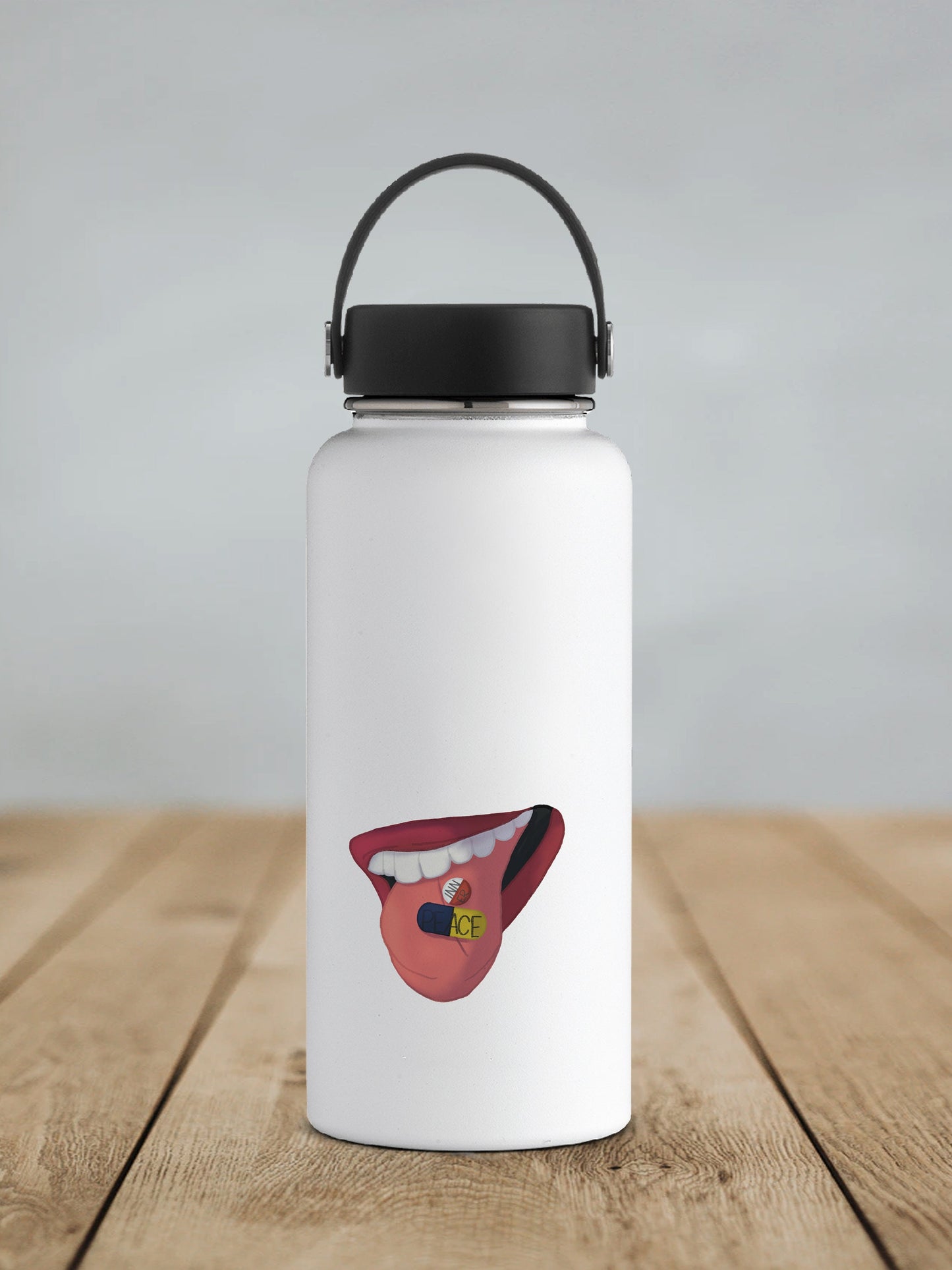 Peace Pill Die Cut Sticker