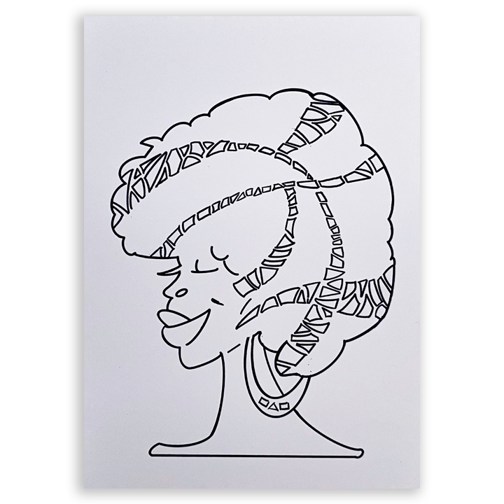 Sq Afro Art Print