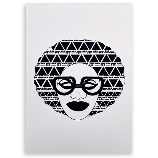 Sq Afro II Art Print