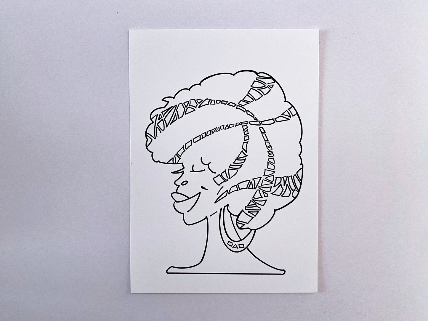 Sq Afro Art Print