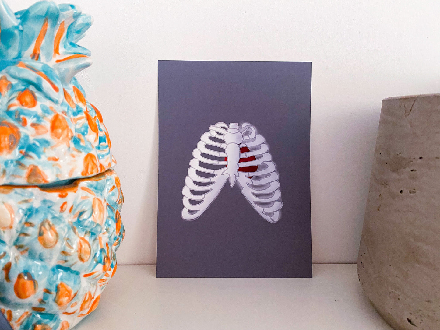 Lungs & Rib Cage Art Print