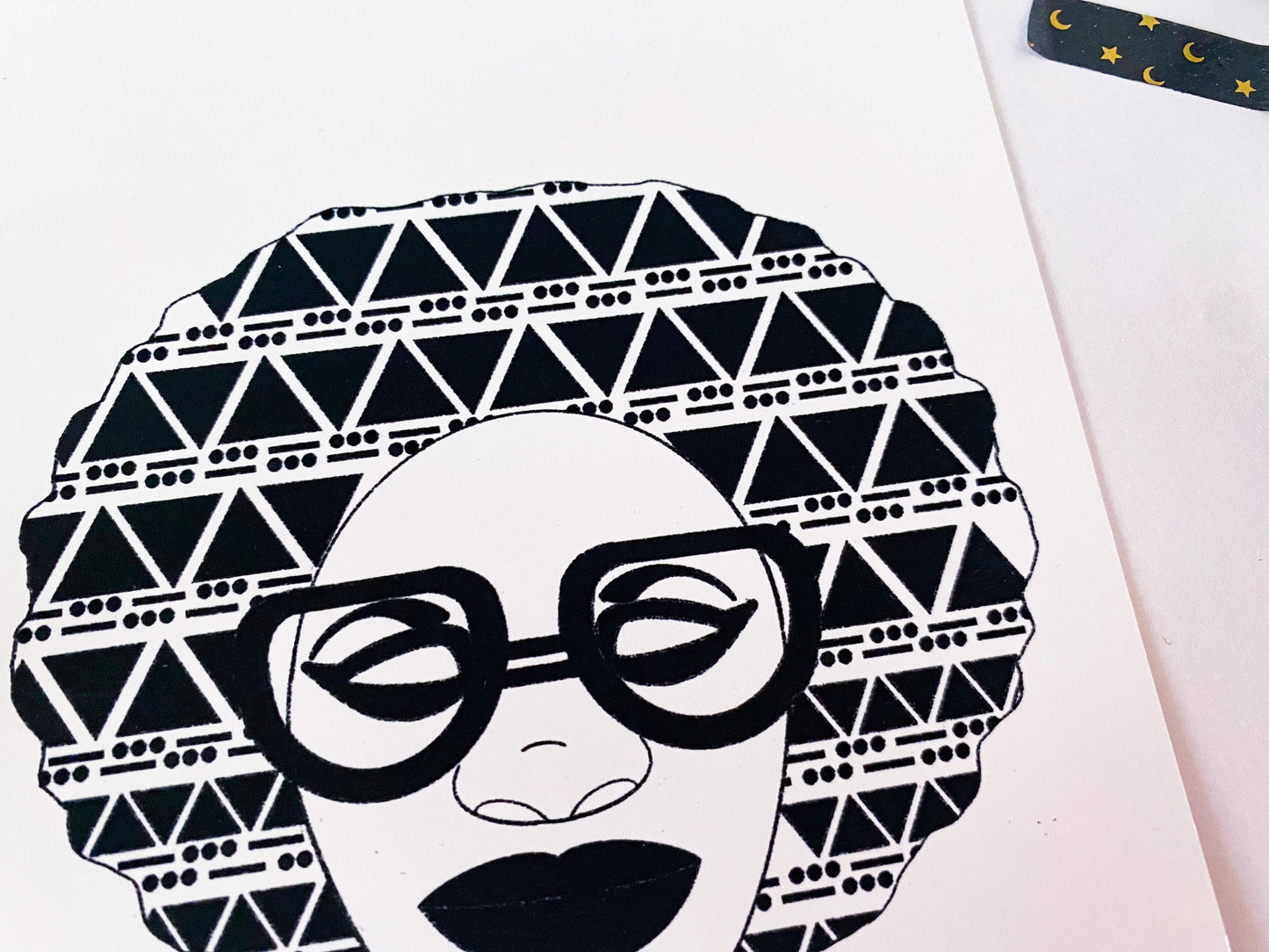 Sq Afro II Art Print