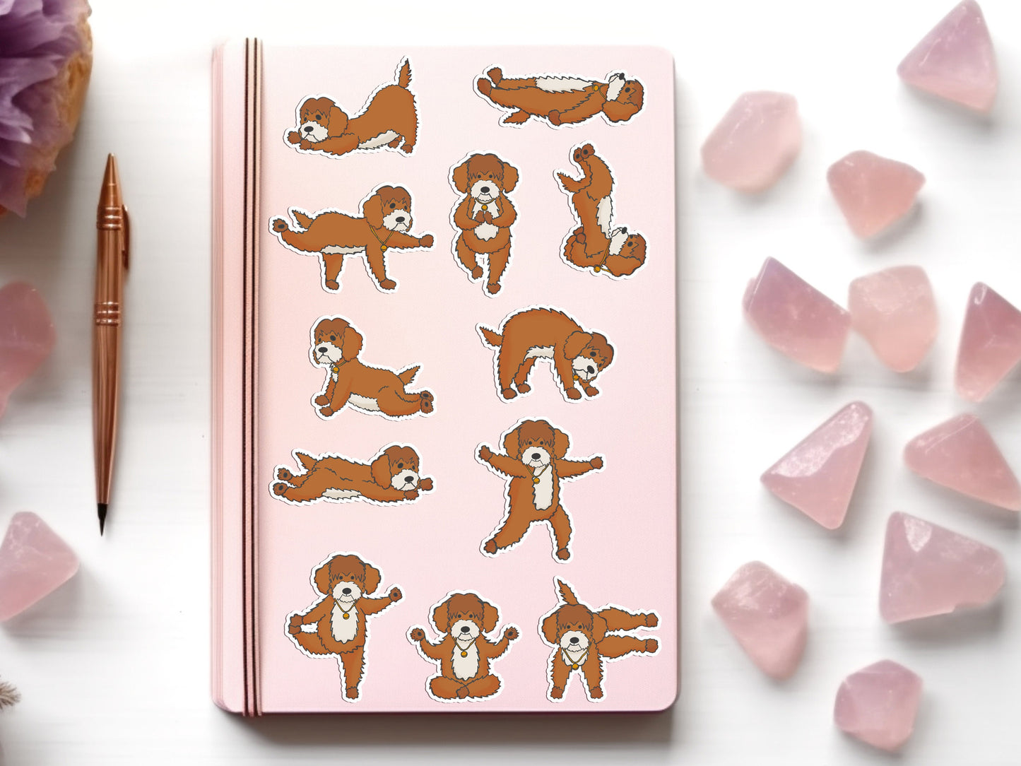 Doggie Yoga Sticker Sheet