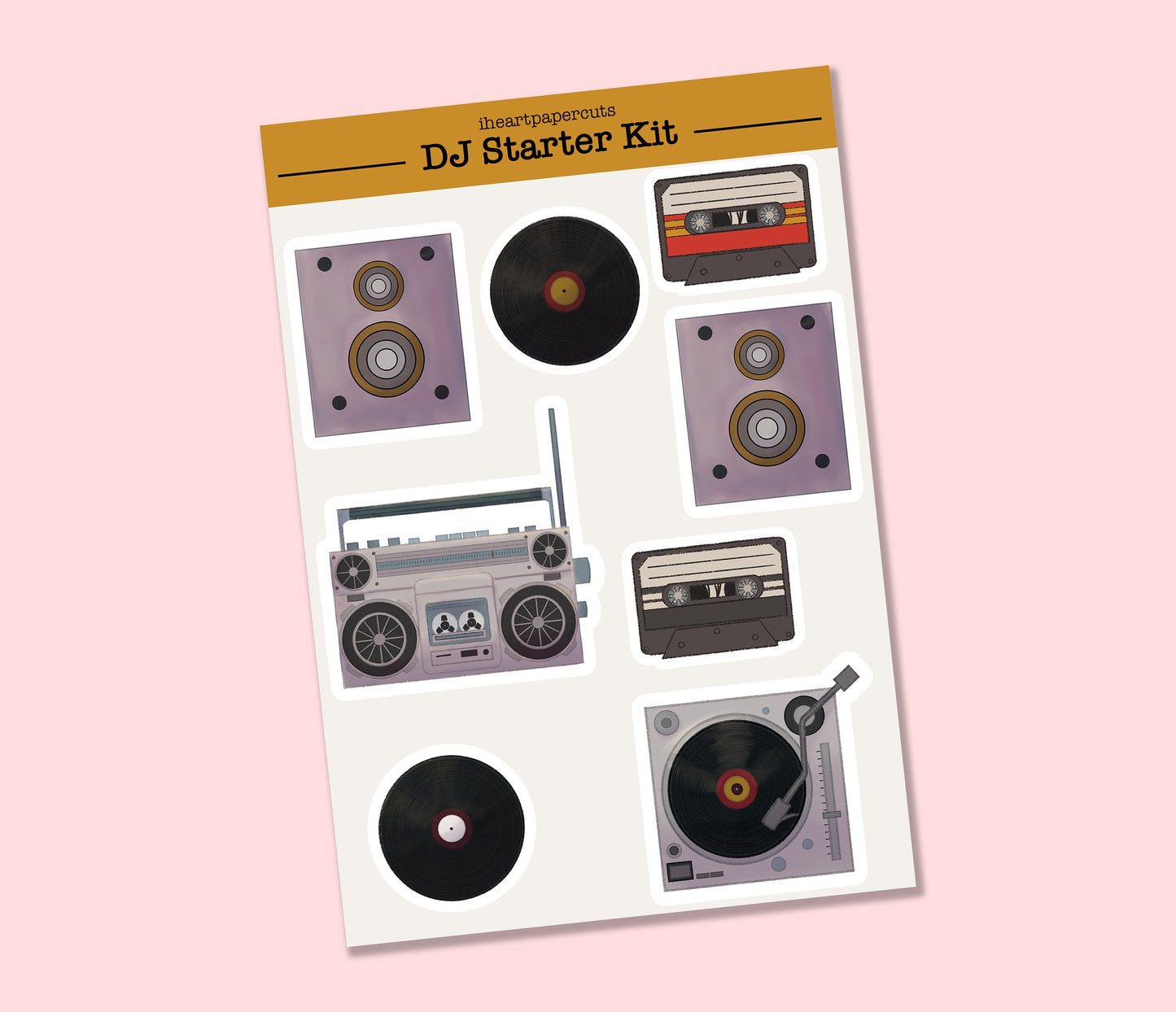 Starter DJ Kit Sticker Sticker Sheet